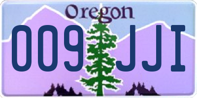 OR license plate 009JJI