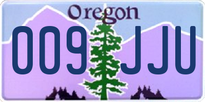 OR license plate 009JJU
