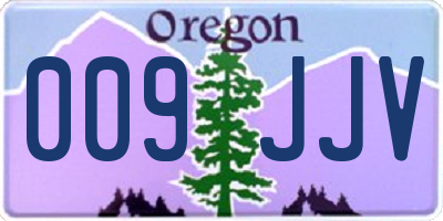 OR license plate 009JJV
