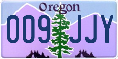 OR license plate 009JJY