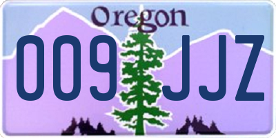 OR license plate 009JJZ