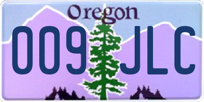 OR license plate 009JLC