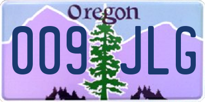OR license plate 009JLG