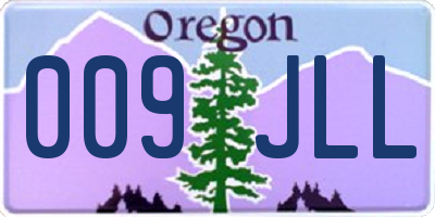 OR license plate 009JLL