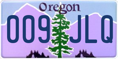 OR license plate 009JLQ