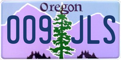 OR license plate 009JLS