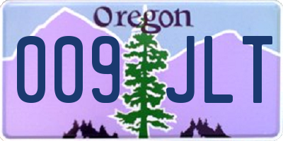 OR license plate 009JLT