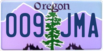 OR license plate 009JMA