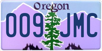OR license plate 009JMC
