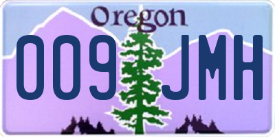 OR license plate 009JMH