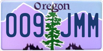 OR license plate 009JMM