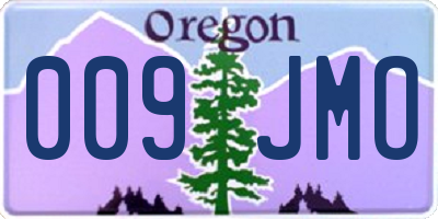 OR license plate 009JMO