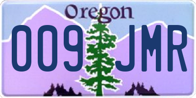 OR license plate 009JMR