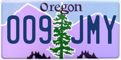 OR license plate 009JMY