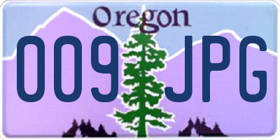 OR license plate 009JPG