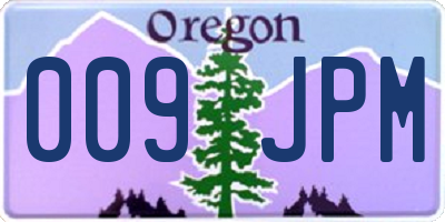 OR license plate 009JPM