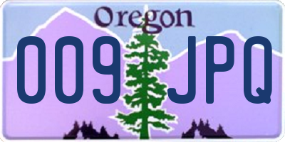 OR license plate 009JPQ