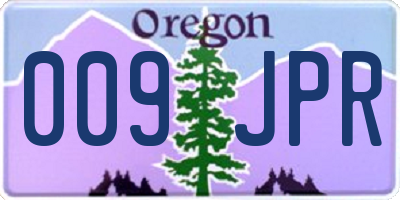 OR license plate 009JPR