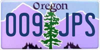 OR license plate 009JPS