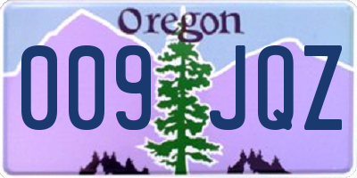 OR license plate 009JQZ