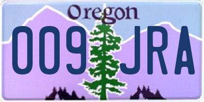 OR license plate 009JRA