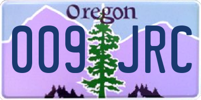 OR license plate 009JRC