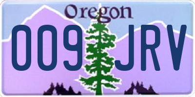 OR license plate 009JRV