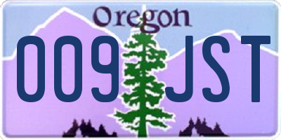 OR license plate 009JST