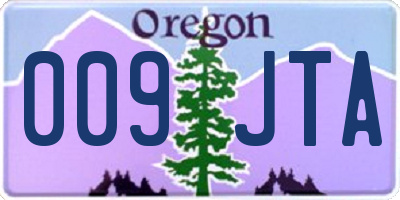 OR license plate 009JTA