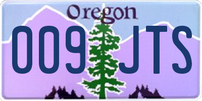 OR license plate 009JTS