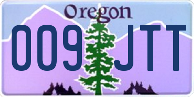 OR license plate 009JTT