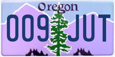 OR license plate 009JUT