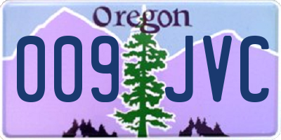 OR license plate 009JVC