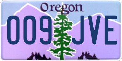 OR license plate 009JVE