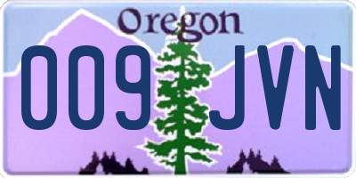 OR license plate 009JVN