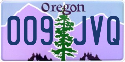 OR license plate 009JVQ