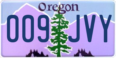 OR license plate 009JVY