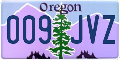 OR license plate 009JVZ