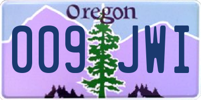 OR license plate 009JWI