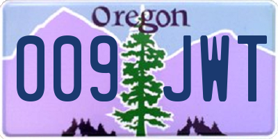 OR license plate 009JWT