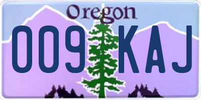 OR license plate 009KAJ