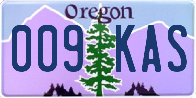OR license plate 009KAS