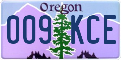 OR license plate 009KCE