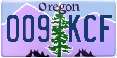 OR license plate 009KCF