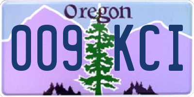 OR license plate 009KCI