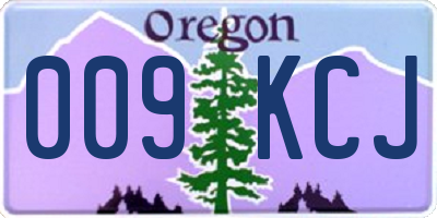 OR license plate 009KCJ