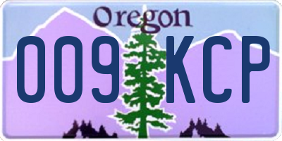 OR license plate 009KCP