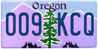 OR license plate 009KCQ