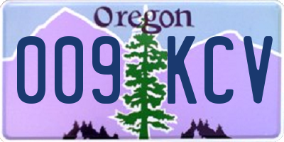 OR license plate 009KCV