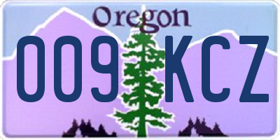 OR license plate 009KCZ